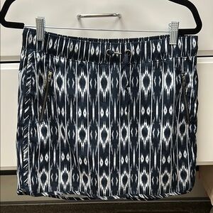 Athleta Navy and White Skort